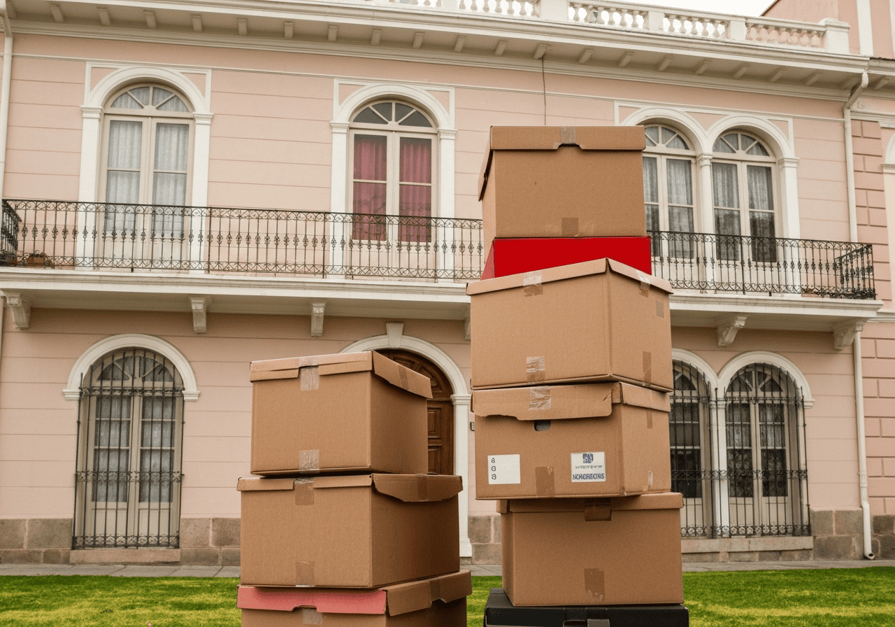 A satisfied expat shaking hands with a facilitator.